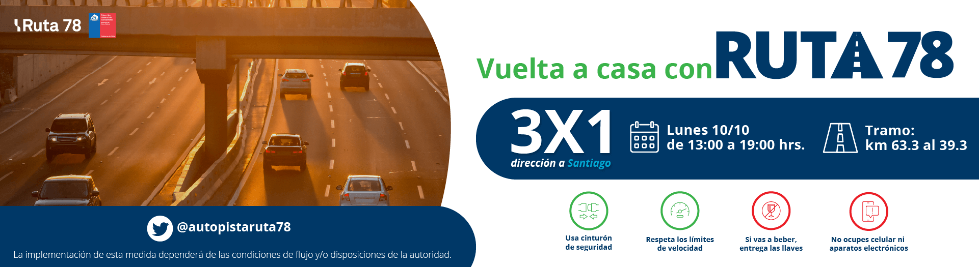 Autopista San Antonio - Santiago - ruta 78