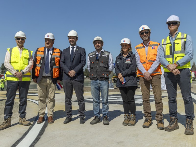 Registro fotográfico de la inauguración del nuevo acceso desde la Ruta 78 en Talagante